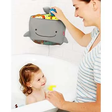 Skip Hop Bath Toy Storage, Moby Corner Hang Toy Organizer, Grey