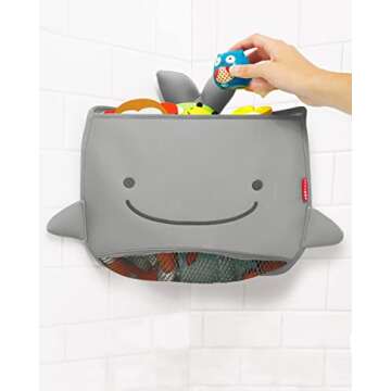 Skip Hop Bath Toy Storage, Moby Corner Hang Toy Organizer, Grey