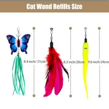 OODOSI Cat Wand Toy for Interactive Cat Play