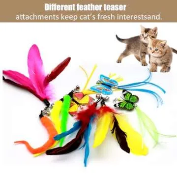 OODOSI Cat Wand Toy for Interactive Cat Play
