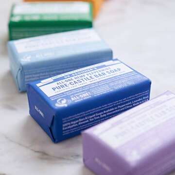 Dr. Bronner's Organic Pure-Castile Bar Soap 3-Pack