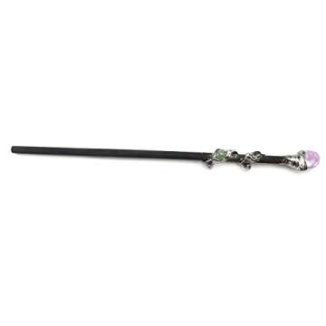 Rich Boxer Fine Handcrafted Amethyst Crystal Magic Wand Cosplay Magic Wand for Witches and Wizards