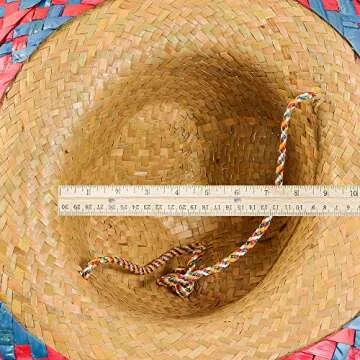 Funny Party Hats Sombrero Hats - 6 Pack -Child and Adult Sizes Costume and Dress Up Mexican Hat