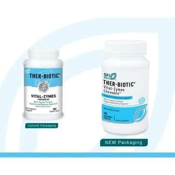 Klaire Labs Ther-Biotic Vital-Zymes Complete Digestive Enzymes - Helps Aid Digestion and Breakdown P...