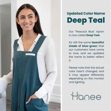 HANEE Cross-Back Apron | Stylish & Comfortable with Pockets