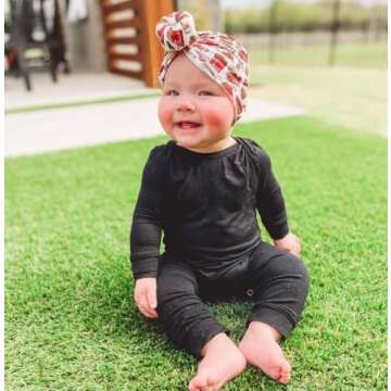 Plain Silky Long Sleeve Baby Romper (Army Green, 12-18 Months)