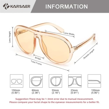 Karsaer Aviator Sunglasses for All - Vintage Style