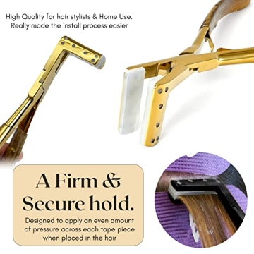 My Hair Tools Professional Tape in Extensions Pliers Gold Color