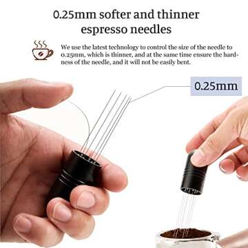 IKAPE WDT Tools - Custom Barista Espresso Stirrer with 12 Needles and Stand