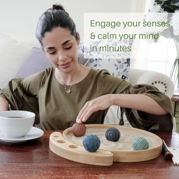 Zen Garden Kit for Desk - Bamboo Meditation Tray Gift