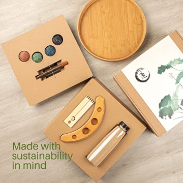 Zen Garden Kit for Desk - Bamboo Meditation Tray Gift