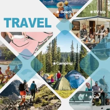 Gonex Compression Packing Cubes, 4pcs Expandable Storage Travel Luggage Bags Organizers (Pink)