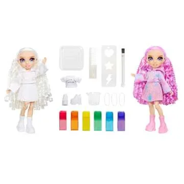 Rainbow High Watercolor & Create Fashion DIY Doll with Washable Watercolors + Tie-Dye Kit, Purple Ey...
