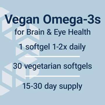 Life Extension Vegan Omega-3 DHA for Brain and Mood Health