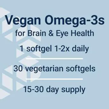 Life Extension Vegan Omega-3 DHA for Brain and Mood Health