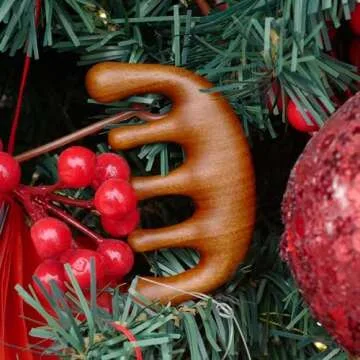 Menesia Wood Scalp Comb for Hair Growth and Massage