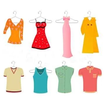 JANOU Miniature Wire Clothes Stand for Dollhouses 10pcs