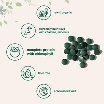 Organic Chlorella Tablets for Detox and Wellness