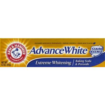 ARM & HAMMER Advance White Baking Soda & Peroxide Toothpaste, Extreme Whitening 4.3 oz