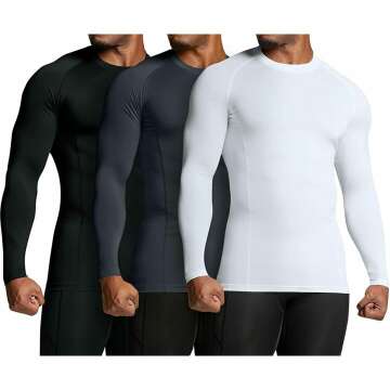 ATHLIO UPF 50+ Long Sleeve Compression Shirts