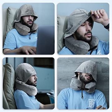Cuddool Hoodie Travel Pillow for Ultimate Comfort