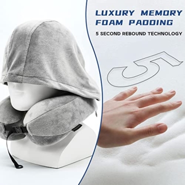 Cuddool Hoodie Travel Pillow for Ultimate Comfort