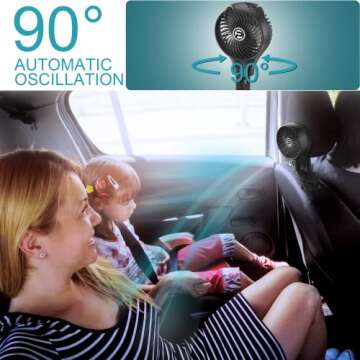 Auto Oscillating Stroller Fan for All Occasions