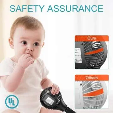 Auto Oscillating Stroller Fan for All Occasions