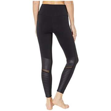 Alo 7/8 High-Waist Moto Leggings Black XS 25