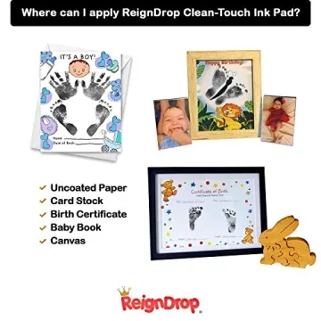 Inkless Clean Touch Ink Pad Kit for Baby & Pet Prints