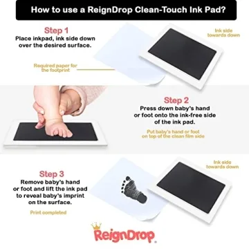 Inkless Clean Touch Ink Pad Kit for Baby & Pet Prints
