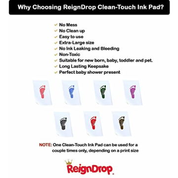 Inkless Clean Touch Ink Pad Kit for Baby & Pet Prints