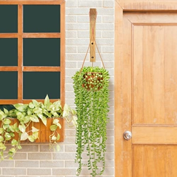 FGSAEOR Wooden Plant Hanger Hooks for Home Decor