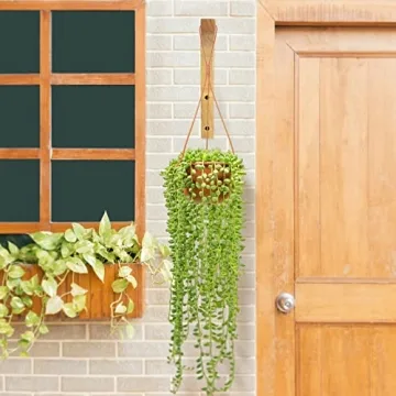 FGSAEOR Wooden Plant Hanger Hooks for Home Decor