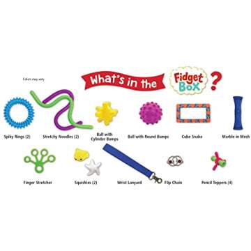 Engaging 18-Piece Teacher Created Resources® Fidget Box for Focus and Calm