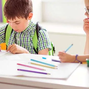 Holographic Pencils with Erasers Metallic Assorted Colors Wooden Glitter Pencils Optical Illusion Pencils HB Pencils (12 Pieces)