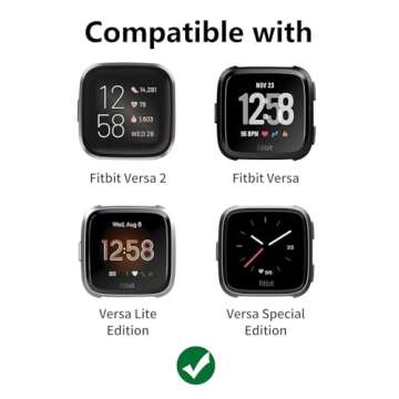 CAGOS Bracelet Compatible with Fitbit Versa 2 Band/Fitbit Versa Bands Women, Handmade Beaded Elastic...