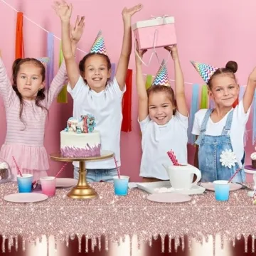 Rose Gold Sequin Tablecloths for Parties and Events