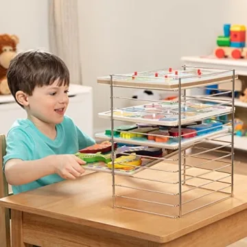 Melissa & Doug Multi-Fit Puzzle Rack - 12 Slot Organizer