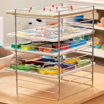 Melissa & Doug Multi-Fit Puzzle Rack - 12 Slot Organizer