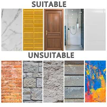 2 Pack Shower Caddy Adhesive, No Drilling Storage Solution