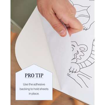 Lalo PAW Patrol Giant Coloring Sheets for Kids and Toddlers - A Table Surface Saver - Mess Free Art Project - 23" x 23" - Giant Coloring Poster with Adhesive Back