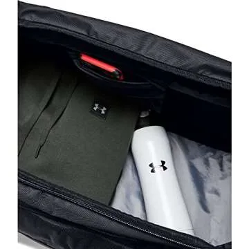Under Armour Adult Undeniable Duffle 4.0 Gym Bag , Black (001)/Silver , Medium