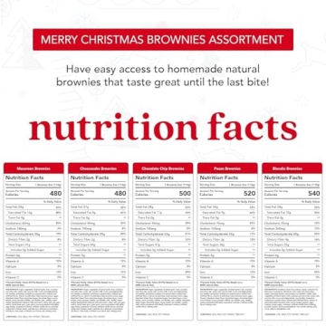 David's Cookies Assorted Brownies in Merry Christmas Tin | Delicious Fresh Baked Gourmet Chocolate F...