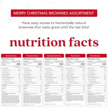 David's Cookies Assorted Brownies in Merry Christmas Tin | Delicious Fresh Baked Gourmet Chocolate F...
