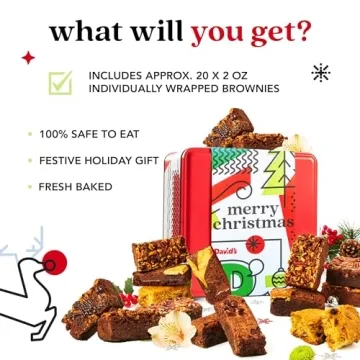 David's Cookies Assorted Brownies - Gourmet Gifts in Tin