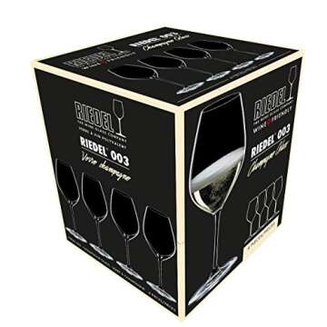 Riedel 00 Collection Champagne Glass Set of 4 - Elegant Design