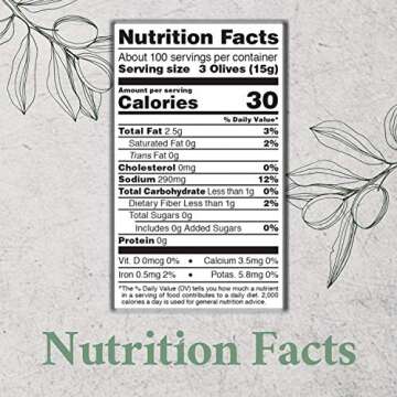 Roland Foods Whole Sicilian Castelvetrano Olives, Specialty Imported Food, 3 Pound 4.9 Ounce Can, Pack of 1