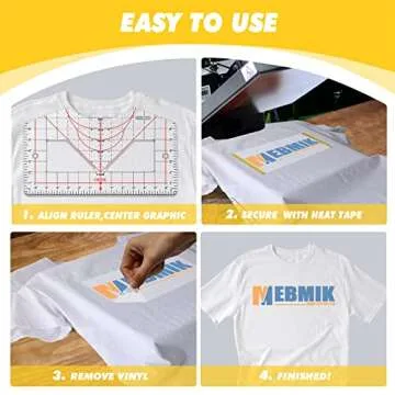 Versatile Tshirt Ruler for Easy Vinyl Alignment and Design