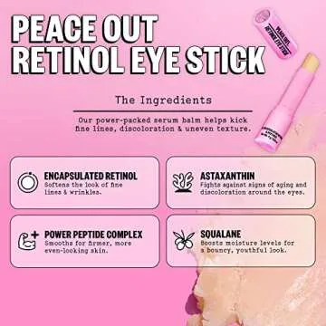 Peace Out Retinol Eye Stick - Daily Eye Balm for Youthful Skin